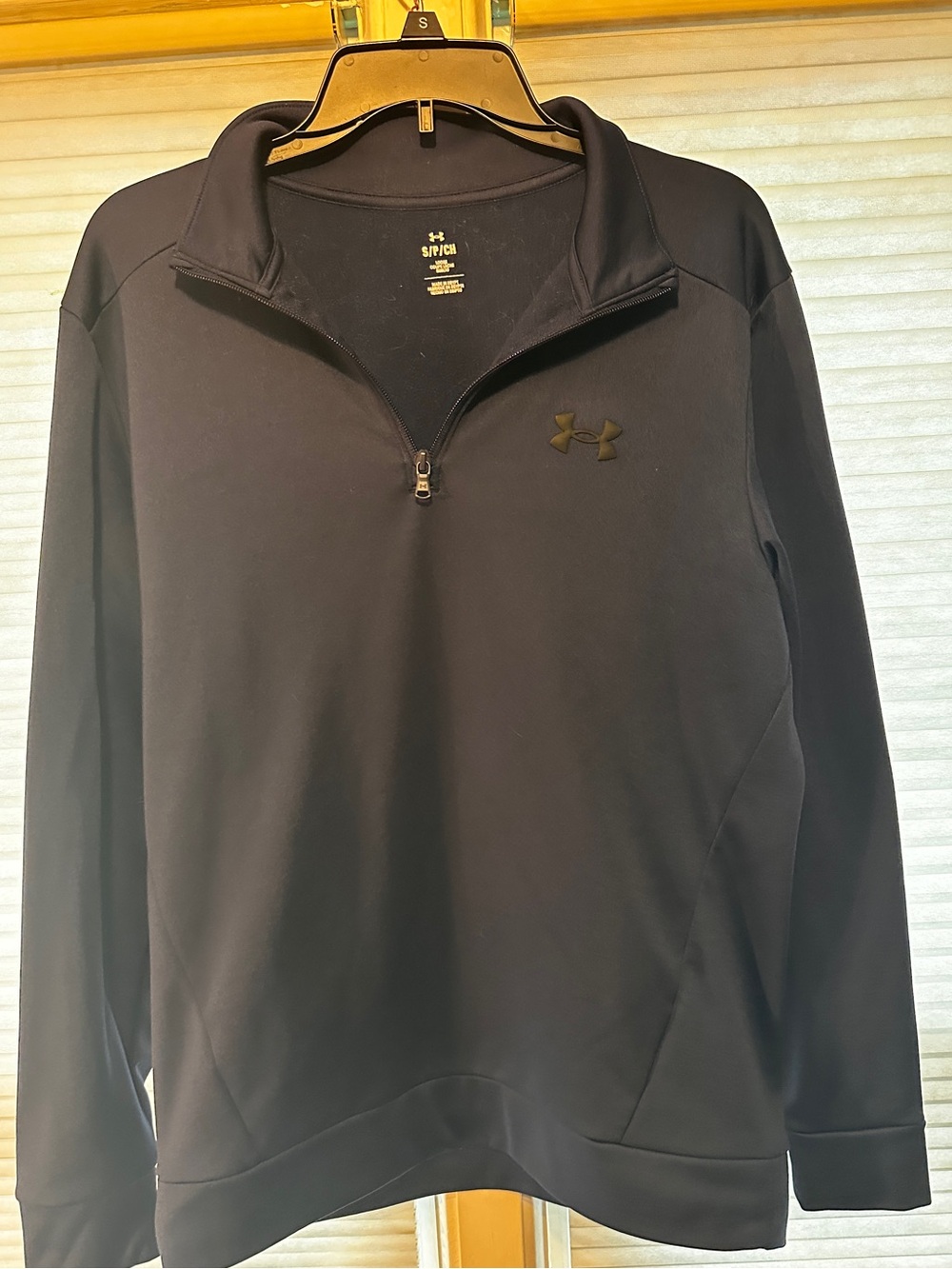 Under Armour Navy Blue Quarter-Zip Pullover